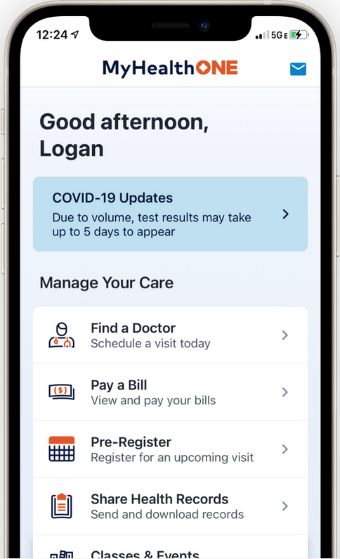 MyHealthONE Promotion Image